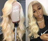 613 Blonde bodywave Lace front wigs 180%density